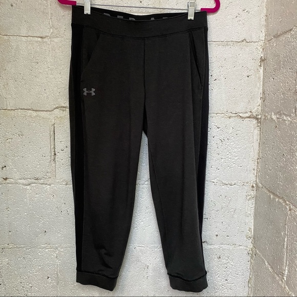 dark grey under armour joggers